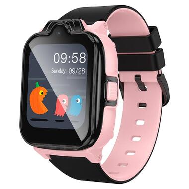 Смарт-часы HOCO Y104 4G children phone-watch Pink (6942007646376) фото №1