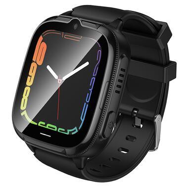 Детские смарт-часы HOCO Y106 4G children phone watch Black (6942007658690) фото №1