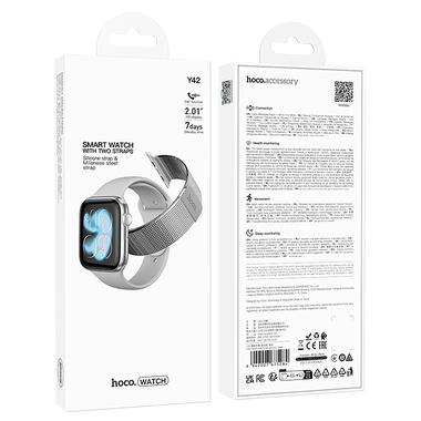 Смарт-часы HOCO Y42 51mm 200 mAh IP67 Smart watch(call version) Silver (6942007675284) фото №2