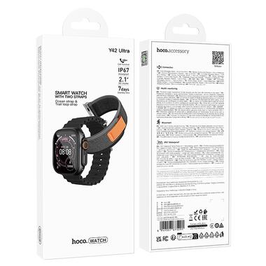 Смарт-часы HOCO Y42 Ultra Smart watch(call version) Black (6942007675291) фото №2