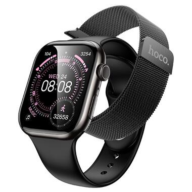 Смарт-часы HOCO Y42 51mm 200 mAh IPX6 Smart watch (call version) Black (6942007675277) фото №1