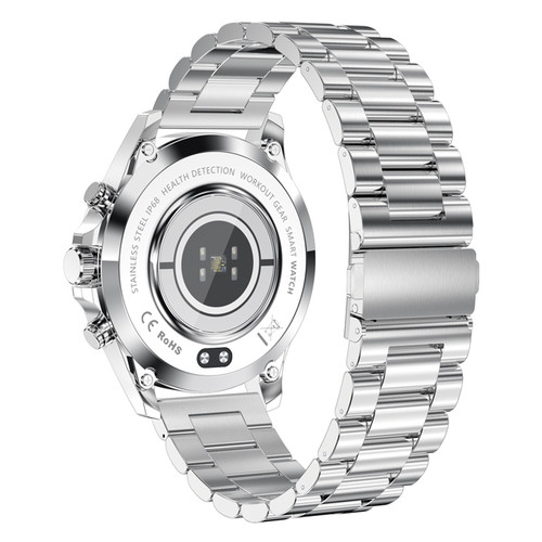 Смарт-годинник Linwear LW09 Metal з вимірюванням кисню в крові Сріблястий фото №2