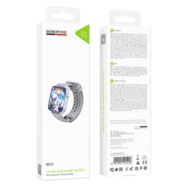 Смарт-часы BOROFONE BD15 46mm 200 mAh IP67 Smart watch(call version) silver (6941991125416) фото №2