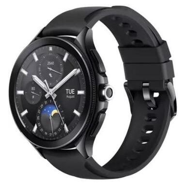 Смарт-годинник Xiaomi Watch 2 Pro Bluetooth Black with Black Fluororubber Strap Global (BHR7211GL) фото №9