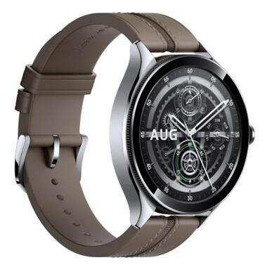 Смарт-годинник Xiaomi Watch 2 Pro Bluetooth Silver with Brown Leather Strap Global (BHR7216GL) фото №3