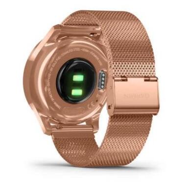 Смарт-годинник Garmin Vivomove Luxe 18K Rose Gold PVD Stainless Steel Case with Ro (010-02241-24/04) фото №6