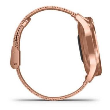 Смарт-годинник Garmin Vivomove Luxe 18K Rose Gold PVD Stainless Steel Case with Ro (010-02241-24/04) фото №5