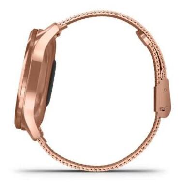 Смарт-годинник Garmin Vivomove Luxe 18K Rose Gold PVD Stainless Steel Case with Ro (010-02241-24/04) фото №8