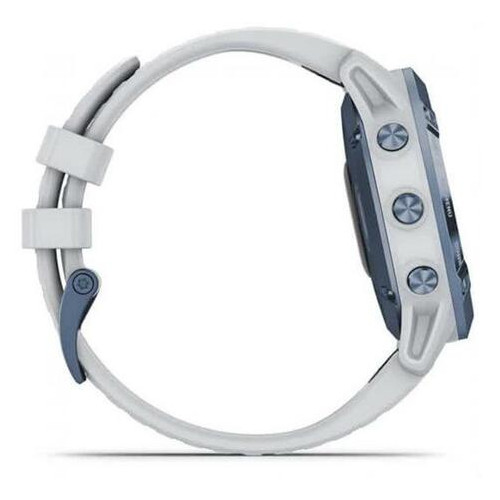 Смарт-годинник Garmin Fenix 6 Pro Solar Edition Mineral Blue with Whitestone Band (010-02410-19) фото №6