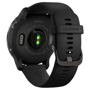 Смарт-годинник Garmin Venu 2 Slate Stainless Steel Bezel with Black Case and Silicone Band (010-02430-11/01) фото №3