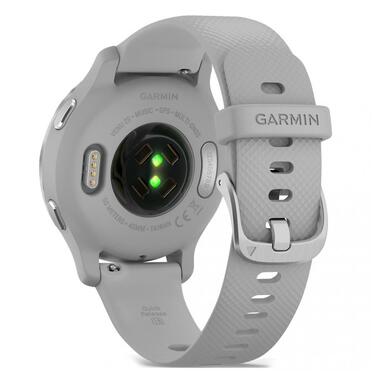 Смарт-годинник Garmin Venu 2S Silver Stainless Steel Bezel with Mist Gray Case and Silicone Band (010-02429-12/02) фото №5