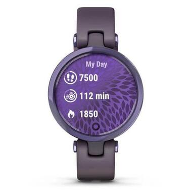 Смарт-годинник Garmin Lily Sport Edition - Midnight Orchid Bezel with Deep Orchid Case and Silicone Band (010-02384-12/02)  фото №10