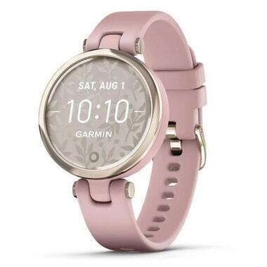 Смарт-годинник Garmin Lily Sport Edition - Cream Gold Bezel with Dust Rose Case and S. Band (010-02384-03/13)  фото №1