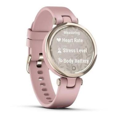 Смарт-годинник Garmin Lily Sport Edition - Cream Gold Bezel with Dust Rose Case and S. Band (010-02384-03/13)  фото №5