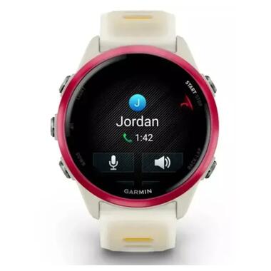 Смарт-часы Garmin Forerunner 570 - 42MM, Bone/Raspberry/Mango, GPS (010-02970-02) фото №7