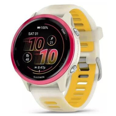 Смарт-часы Garmin Forerunner 570 - 42MM, Bone/Raspberry/Mango, GPS (010-02970-02) фото №1