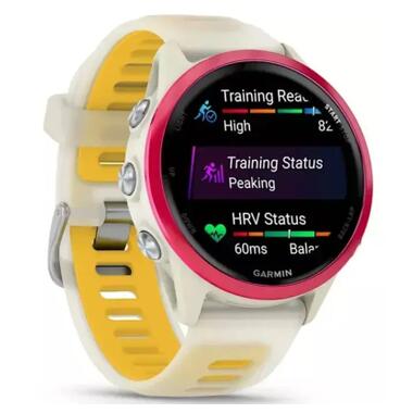 Смарт-часы Garmin Forerunner 570 - 42MM, Bone/Raspberry/Mango, GPS (010-02970-02) фото №3