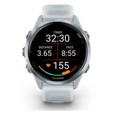 Смарт-часы Garmin Forerunner 570 - 42MM, Whitestone/Cloud Blue, GPS (010-02970-01) фото №8