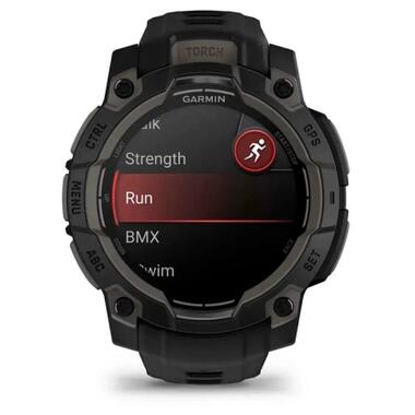 Смарт-часы Garmin Instinct 3, 45mm, AMOLED, Black Bezel with Black Band, GPS (010-02936-00) фото №4