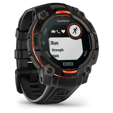 Смарт-часы Garmin Instinct 3, 45mm, Solar, Black Bezel with Black Band, GPS смарт-часы (010-02934-00) фото №3