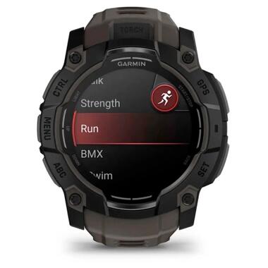 Смарт-часы Garmin Instinct 3, 50mm, AMOLED, Black Bezel with Charcoal Band, GPS (010-03020-00) фото №4