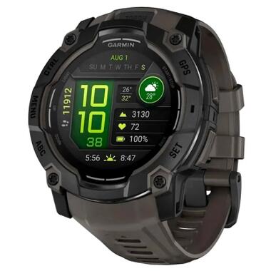Смарт-часы Garmin Instinct 3, 50mm, AMOLED, Black Bezel with Charcoal Band, GPS (010-03020-00) фото №1