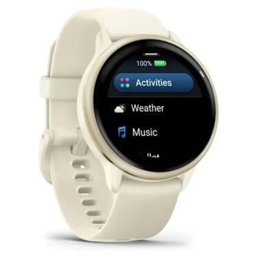 Смарт-часы Garmin vivoactive 6, Bone/Lunar Gold, GPS (010-02985-01) фото №3