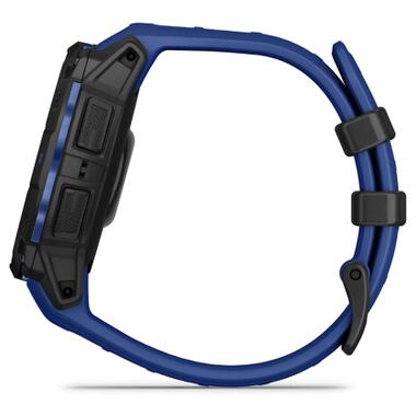 Смарт-часы Garmin Instinct 3, 45mm, AMOLED, Black with Bolt Blue Band (010-02936-03) фото №5