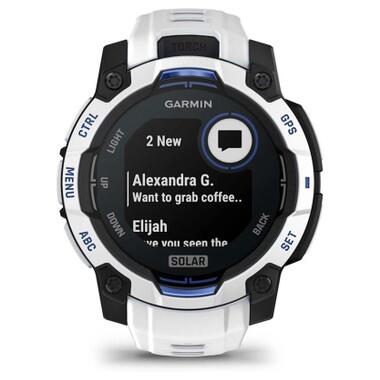 Смарт-часы Garmin Instinct 3, 45mm, Solar, Whitestone with Whitestone Band (010-02934-03) фото №7
