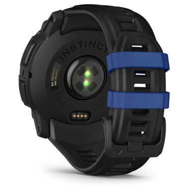Смарт-часы Garmin Instinct 3, 50mm, AMOLED, Black with Bolt Blue Accents (010-03020-03) фото №6