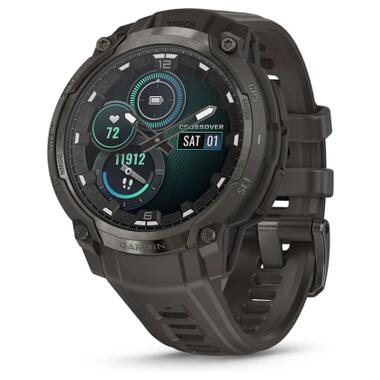 Смарт-часы Garmin Instinct Crossover AMOLED, Charcoal Grey/Charcoal Grey (010-03398-00) фото №1