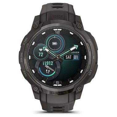 Смарт-часы Garmin Instinct Crossover AMOLED, Charcoal Grey/Charcoal Grey (010-03398-00) фото №2