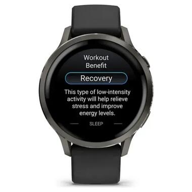 Смарт-часы Garmin Venu 4 (41mm), Black w/ Slate + Black (010-03013-02) фото №7
