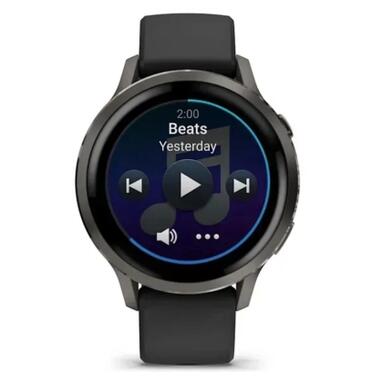 Смарт-часы Garmin Venu 4 (41mm), Black w/ Slate + Black (010-03013-02) фото №8