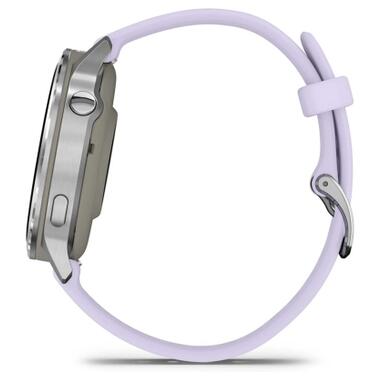 Смарт-часы Garmin Venu 4 (41mm), Gray w/ Silver + Periwinkle (010-03013-01) фото №5