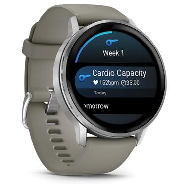 Смарт-часы Garmin Venu 4 (45mm), Black w/ Silver + Gray (010-03014-01) фото №3