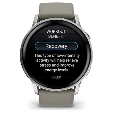 Смарт-часы Garmin Venu 4 (45mm), Black w/ Silver + Gray (010-03014-01) фото №7