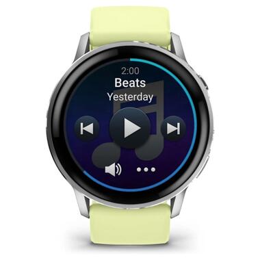 Смарт-часы Garmin Venu 4 (45mm), Gray w/ Silver + Citron (010-03014-02) фото №7