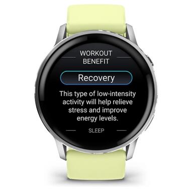 Смарт-часы Garmin Venu 4 (45mm), Gray w/ Silver + Citron (010-03014-02) фото №8