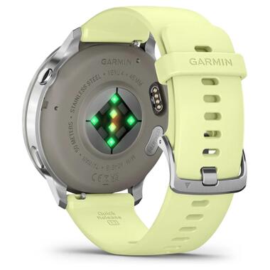 Смарт-часы Garmin Venu 4 (45mm), Gray w/ Silver + Citron (010-03014-02) фото №6