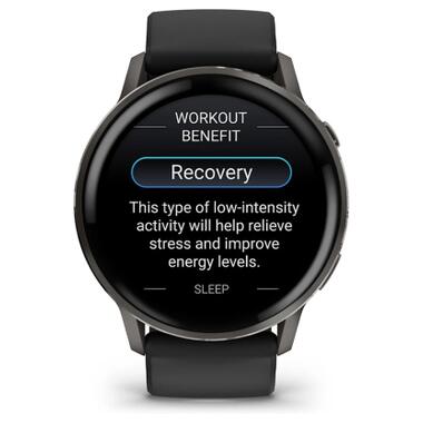 Смарт-часы Garmin Venu 4 (45mm), Black w/ Slate + Black, GPS (010-03014-00) фото №8