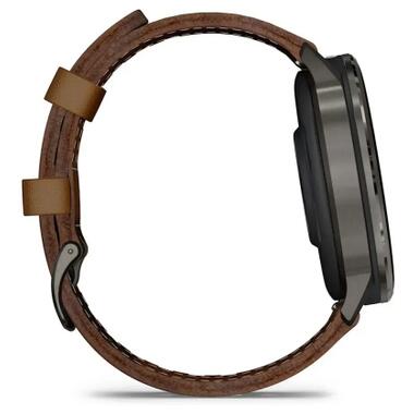 Смарт-часы Garmin Venu 4 (45mm), Black w/ Slate + Leather, GPS (010-03014-03) фото №5