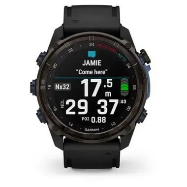 Смарт-часы Garmin Descent Mk3i 51mm Cbn Gry DLC Ti/Blk Dive Cmptr, EURC, EMEA, GPS (010-02752-16) фото №2