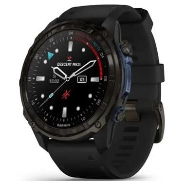 Смарт-часы Garmin Descent Mk3i 51mm Cbn Gry DLC Ti/Blk Dive Cmptr, EURC, EMEA, GPS (010-02752-16) фото №1