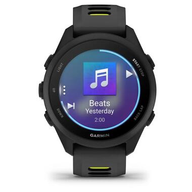 Смарт-часы Garmin Forerunner 170 Music, GPS, WiFi, Black/Amp Yellow, GPS (010-03920-10) фото №2