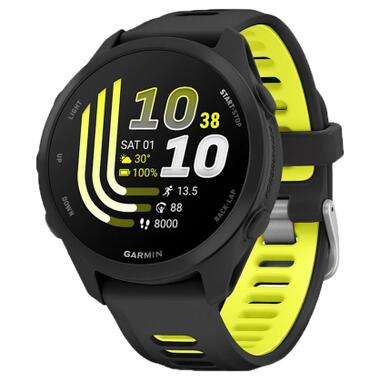 Смарт-часы Garmin Forerunner 170 Music, GPS, WiFi, Black/Amp Yellow, GPS (010-03920-10) фото №1
