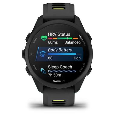Смарт-часы Garmin Forerunner 170 Music, GPS, WiFi, Black/Amp Yellow, GPS (010-03920-10) фото №7