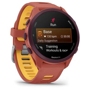 Смарт-часы Garmin Forerunner 170 Music, GPS, WiFi, Red Pink/Mango, GPS (010-03920-13) фото №3