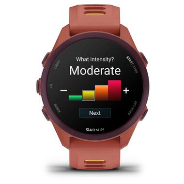Смарт-часы Garmin Forerunner 170 Music, GPS, WiFi, Red Pink/Mango, GPS (010-03920-13) фото №6