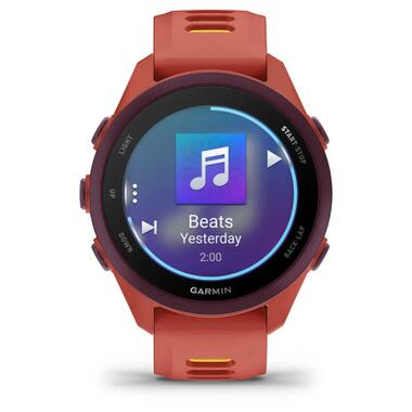 Смарт-часы Garmin Forerunner 170 Music, GPS, WiFi, Red Pink/Mango, GPS (010-03920-13) фото №2